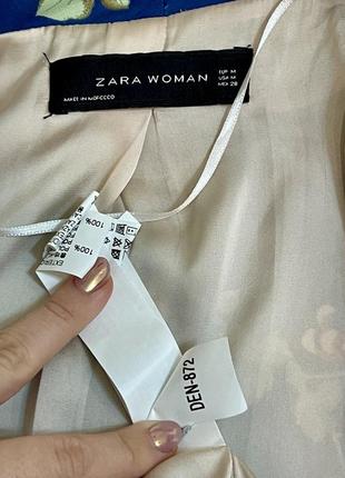 Zara піджак у квіти квітковий принт кардиган рубашка5 фото