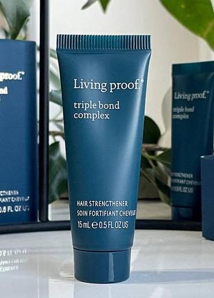 Відновлюючий незмивний захист для волосся living proof triple bond complex 15 ml