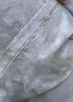 Костюм спортивный женский кофта свободного кроя спущенная линия плеча + штаны высокая посадка кармана внизу резинка5 фото