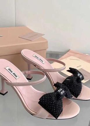 Туфлі босоніжки miu miu