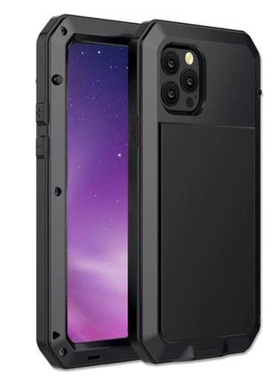 Противоударный чехол primo doom armor для смартфона apple iphone 12 pro max - black