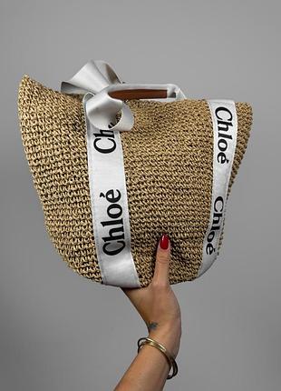 Женская сумка chole 29x16x16 беежвая