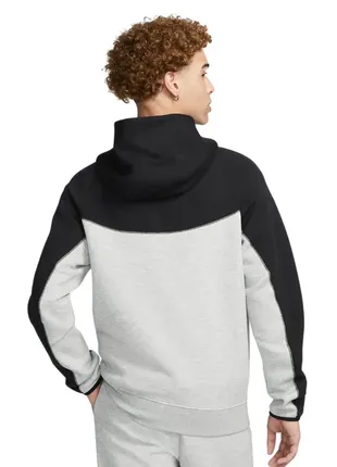 Оригинальная толстовка мужская nike tech fleece fz wr hoodie fb7921-0643 фото