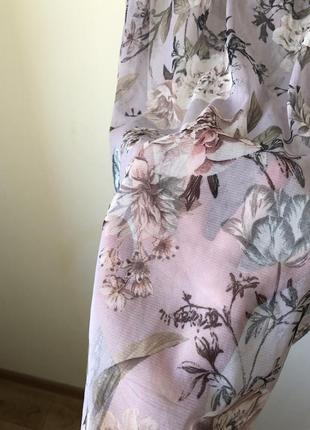 Сукня сітка прозора плаття з квітковим принтом плаття-сітка4 фото