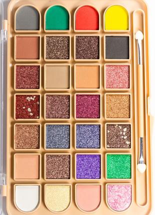 Палетка теней для век merci treasure 28 цветов