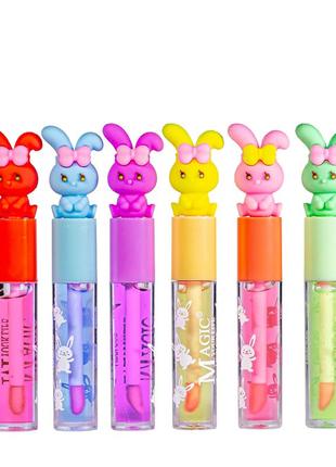 Блеск для губ проявляющийся magic your life lip gloss lc946 6 шт