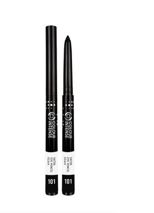 Олівець для очей механічний colour intense satin eye pencil, № 101 black/чорний