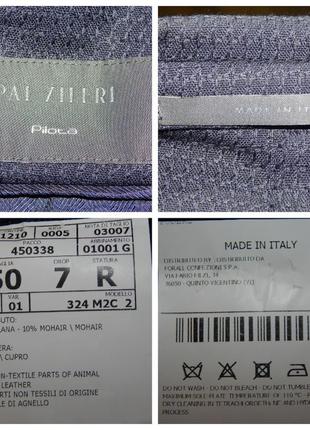 Блейзер із фактурної вовни без підкладки pal zileri (made in italy)8 фото