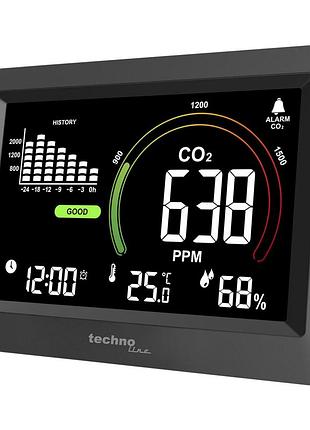 Метеостанція домашня technoline wl1028 black, wl1028