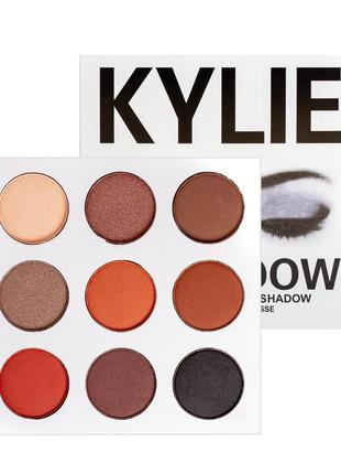 Палетка теней для век kylie xoxo kyshadow pressed powder eyeshadow the bronze palette 9 оттенков