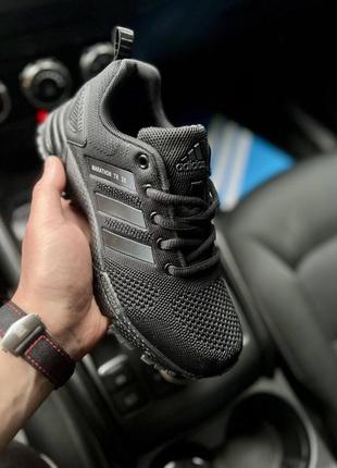 Кроссовки женские adidas marathon t all black👟2 фото