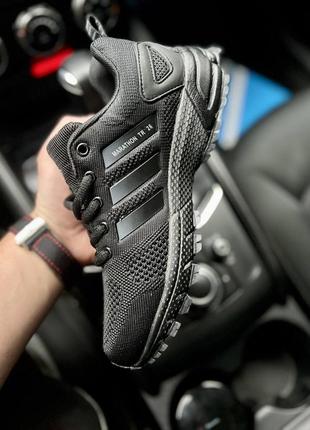 Кроссовки женские adidas marathon t all black👟5 фото