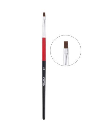 Кисть для гелю з рівним зрізом christian плоска cbn-05