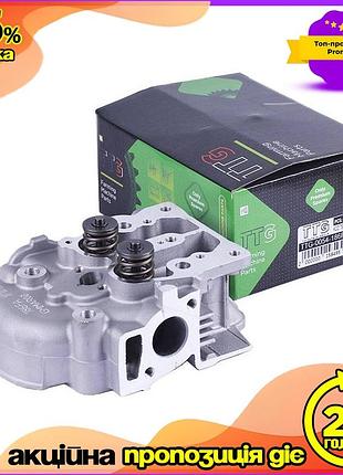 Головка блоку zubr 186f дизель 3 болти в зборі клапани зі пружинами dm-11