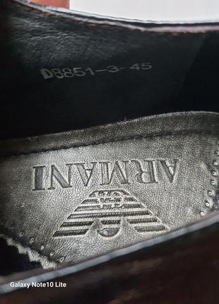 Armani новые мужские кожаные туфли натуральная кожа6 фото