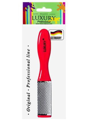 Терка для п'ят beauty luxury двостороння металева тм-017 фото