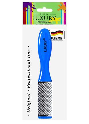 Терка для п'ят beauty luxury двостороння металева тм-016 фото