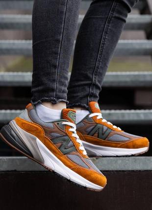 New balance 990v6 x carhartt wip sculpture center кросівки