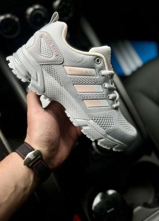 Кросівки жіночі adidas marathon tr light gray & pink👟