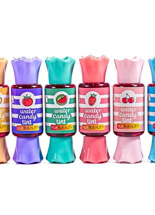 Тинт для губ глянцевый на водной основе huda beauty water candy tint fruit flavor микс 6 шт 10 мл