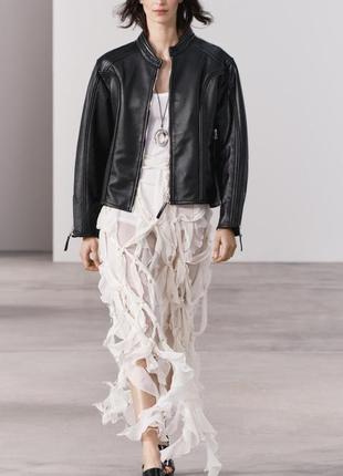 Куртка шкіряна zara