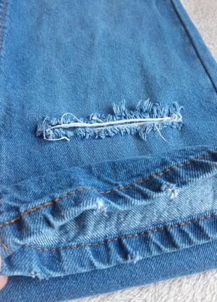 Трендові широкі джинси палаццо з розрізами, дірками wild legs як zara h&m destination ♥  134/1403 фото