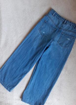 Трендові широкі джинси палаццо з розрізами, дірками wild legs як zara h&m destination ♥  134/1404 фото