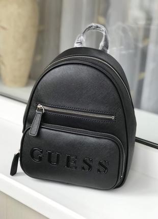 Жіночий рюкзак guess оригінал tobago logo backpack гесс чорний