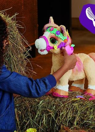 Интерактивная игрушка лошадка пони корица синамон furreal pony cinnamon hasbro f43956 фото