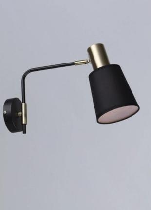 Накладне бра sirius mons b n6597/1w bk+ab е27