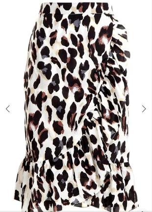 Стильная легкая леопардовая юбка boohoo7 фото