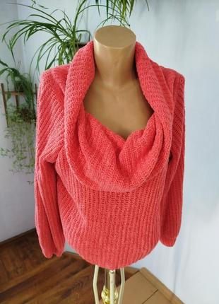 Жіночий одяг/ брендова в'язана кофта оверсайз 🩷 52/54/xxl розмір