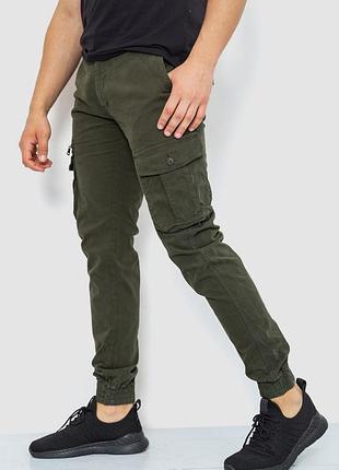 Штани карго чоловічі, колір хакі2 фото