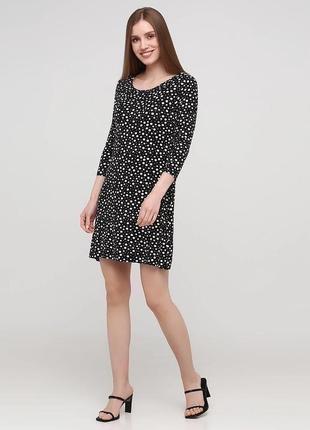Новое легкое платье в горох lefties от iditex zara