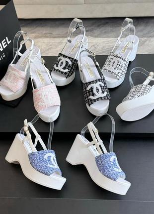 Босоніжки chanel босоножки