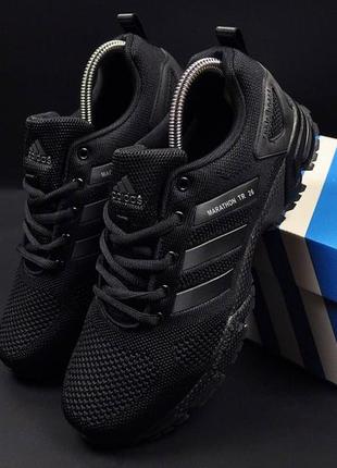 Кроссовки мужские adidas marathon tr 26 all black8 фото