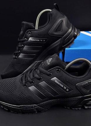 Кроссовки мужские adidas marathon tr 26 all black6 фото