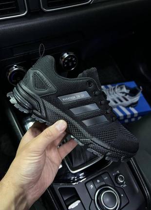 Кросівки чоловічі adidas marathon tr 26 all black1 фото