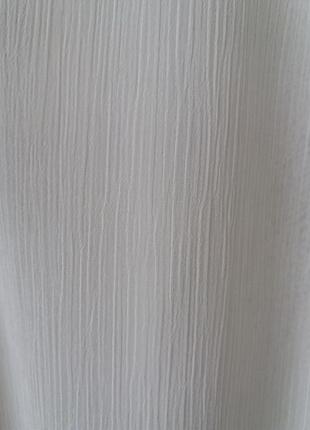 Блузка шифонова молочного кольору3 фото