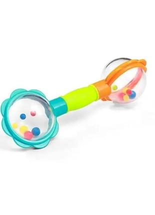 Детская развивающая игрушка погремушка - гантеля, babyono, польша