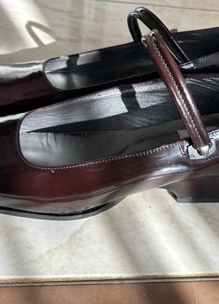 Кожаные лакированные туфли roberto santi р.40,5-415 фото