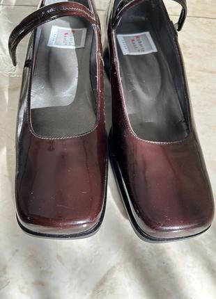 Кожаные лакированные туфли roberto santi р.40,5-416 фото