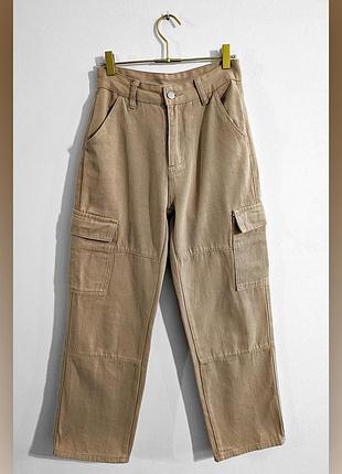 Джинси прямі з високою посадкою shein denim jeans