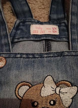 Джинсовый комбинезон для девочки