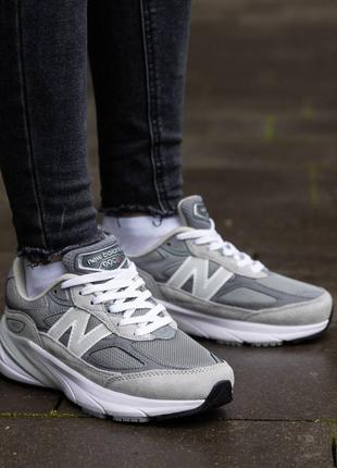 Унисекс кроссовки new balance 990v6 grey white9 фото