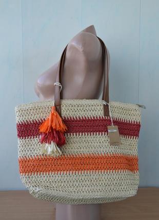 Плетеная сумка carpisa, шоппер.6 фото