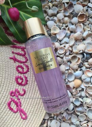 Мист для тела с шиммером victoria’s secret love spell