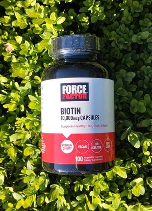 Biotin, 10,000 mcg, 100 vegetable capsules
