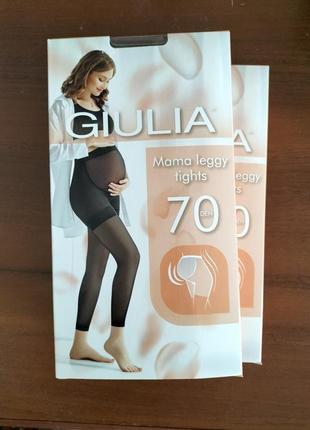 Легінси для вагітних з поліаміду mama leggy tights 70 den nero 3/м, 4/l (чорний)
