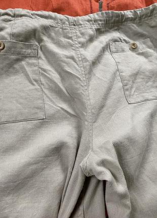 Мега комфортные льняные широкие штаны ,monsoon,p.16-209 фото